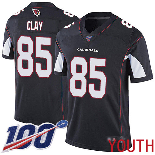 Arizona Cardinals Limited Black Youth Charles Clay Alternate Jersey NFL Football 85 100th Season Vapor Untouchable